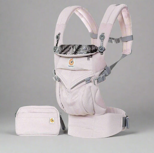 Porte Bébé - BreathBabyBag™ - Rose Maille - Le Petit Colimaçon
