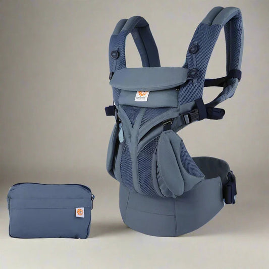 Porte Bébé - BreathBabyBag™ - Bleu Marine - Le Petit Colimaçon