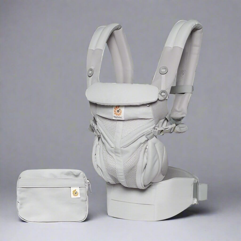 Porte Bébé - BreathBabyBag™ - Gris - Le Petit Colimaçon