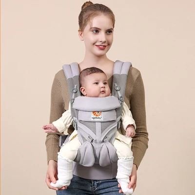 Porte Bébé - BreathBabyBag™ - Gris - Le Petit Colimaçon