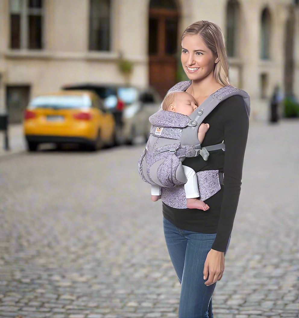 Porte Bébé - BreathBabyBag™ - Mauve Lavande - Le Petit Colimaçon