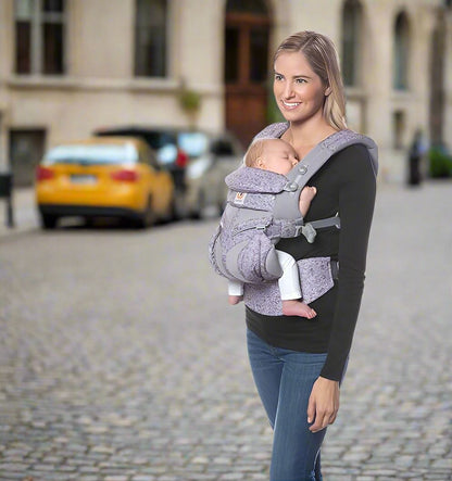 Porte Bébé - BreathBabyBag™ - Mauve Lavande - Le Petit Colimaçon