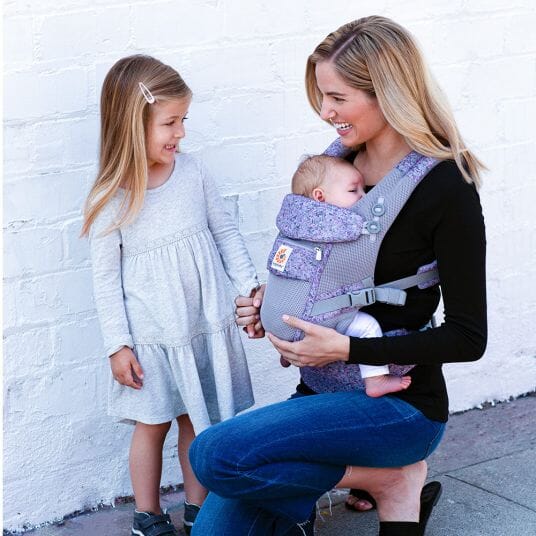 Porte Bébé - BreathBabyBag™ - Mauve Lavande - Le Petit Colimaçon