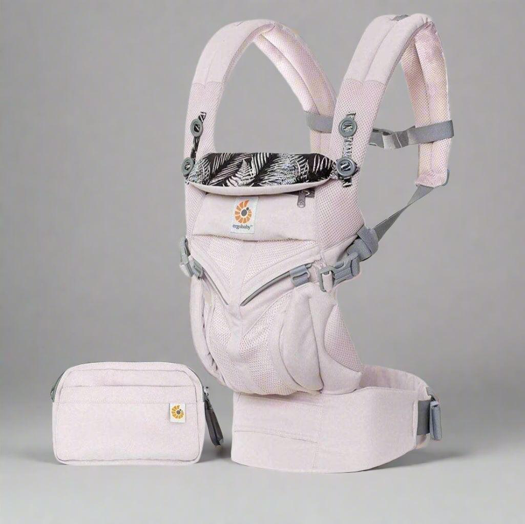 Porte Bébé - BreathBabyBag™ - Rose Maille - Le Petit Colimaçon