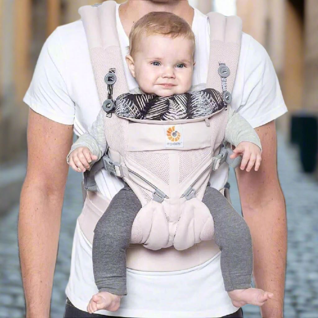 Porte Bébé - BreathBabyBag™ - Rose Maille - Le Petit Colimaçon