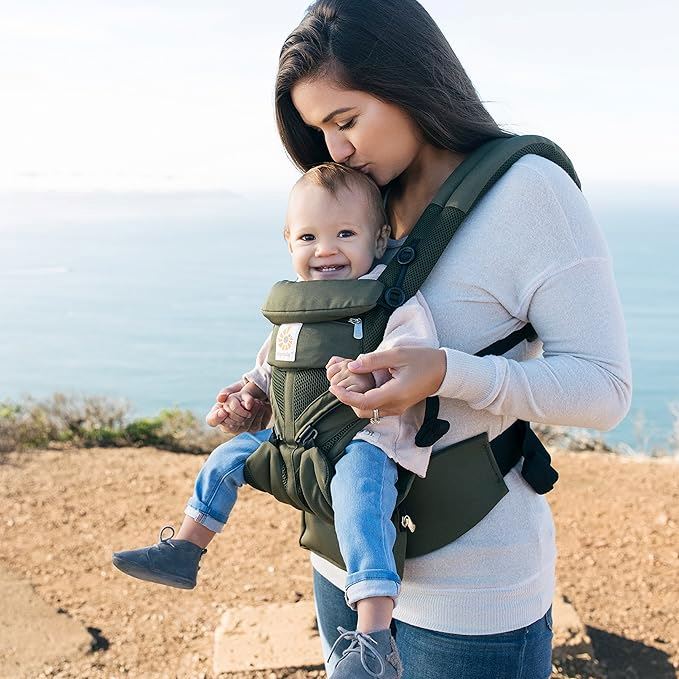 Porte Bébé - BreathBabyBag™ - Vert Olive - Le Petit Colimaçon