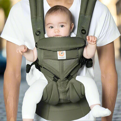 Porte Bébé - BreathBabyBag™ - Vert Olive - Le Petit Colimaçon