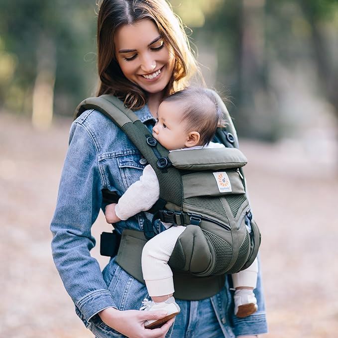 Porte Bébé - BreathBabyBag™ - Vert Olive - Le Petit Colimaçon