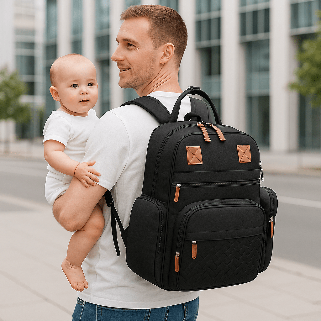 Sac à dos à langer | Le Papa Vadrouille - Le Petit Colimaçon
